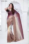 Shanaya By Nari Fashion Fendy Satin Silk Zarkan Border Saree